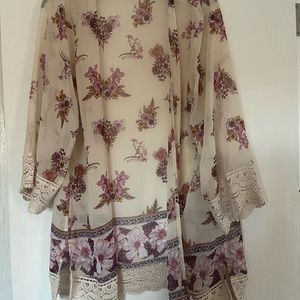 Floral Sheer Kimono